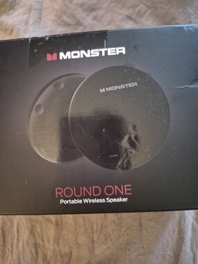 MONSTER Round One Portable Wireless Waterproof Speaker - Black